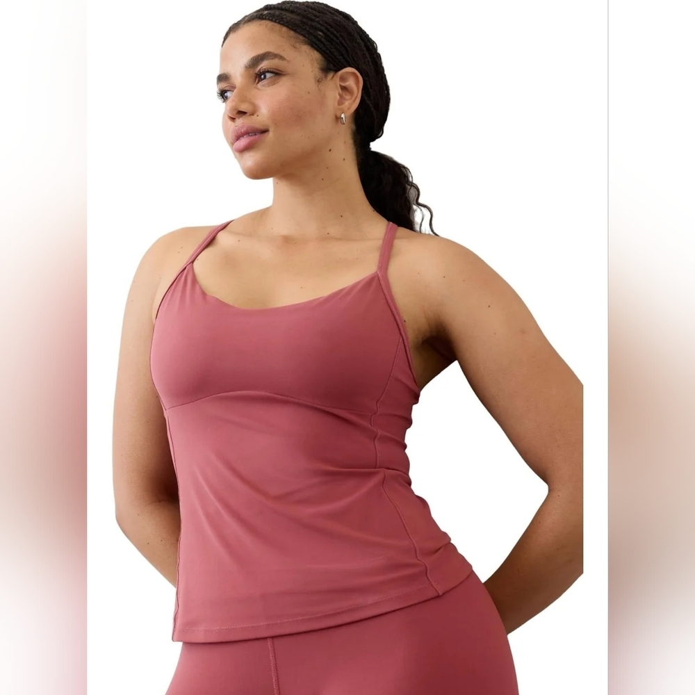 Athleta Dusty Rose Racerback Tank Top